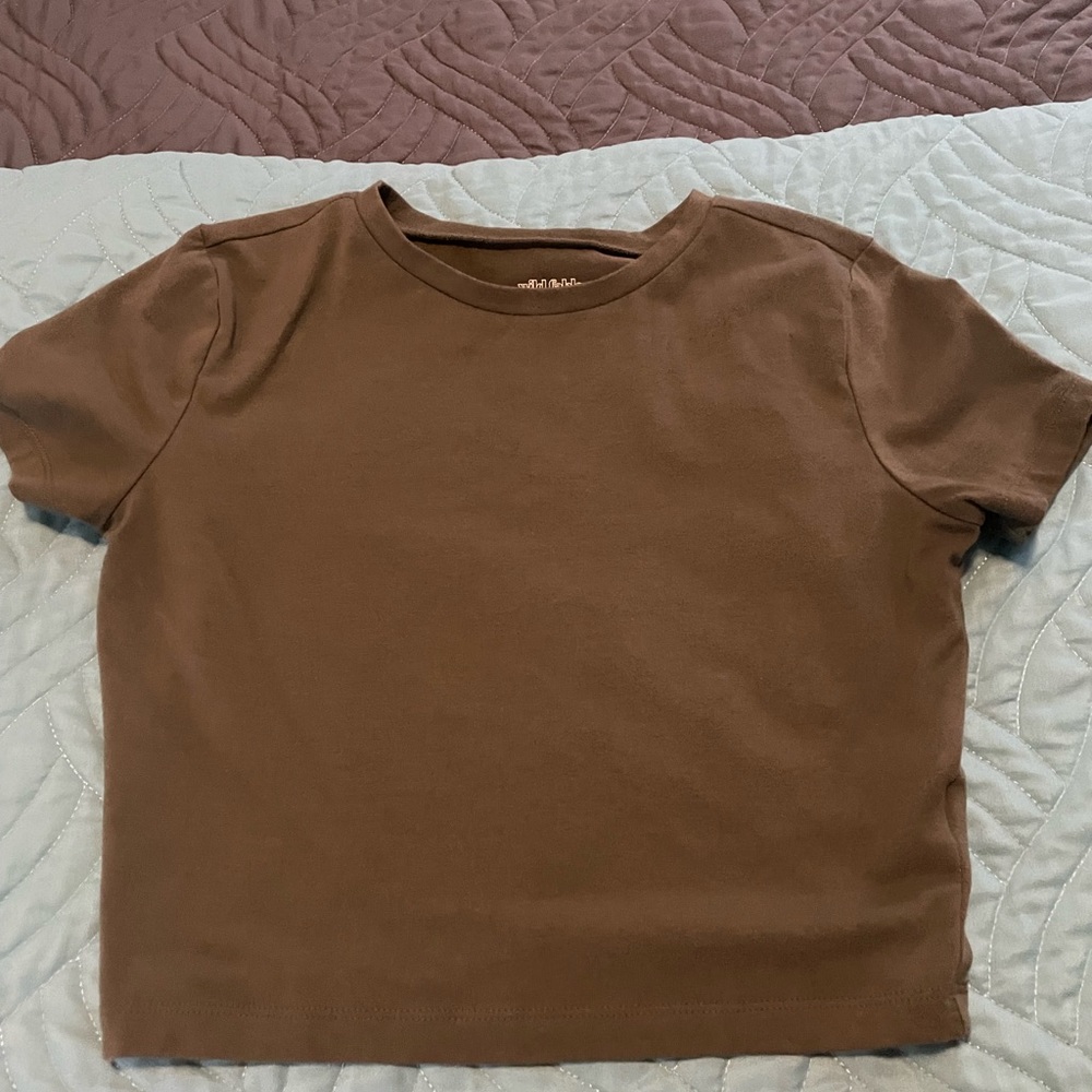 Wild fable olive green crop top